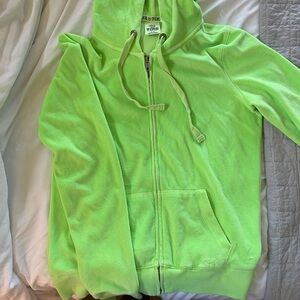 PINK Victoria's Secret Lime Green Hoodie